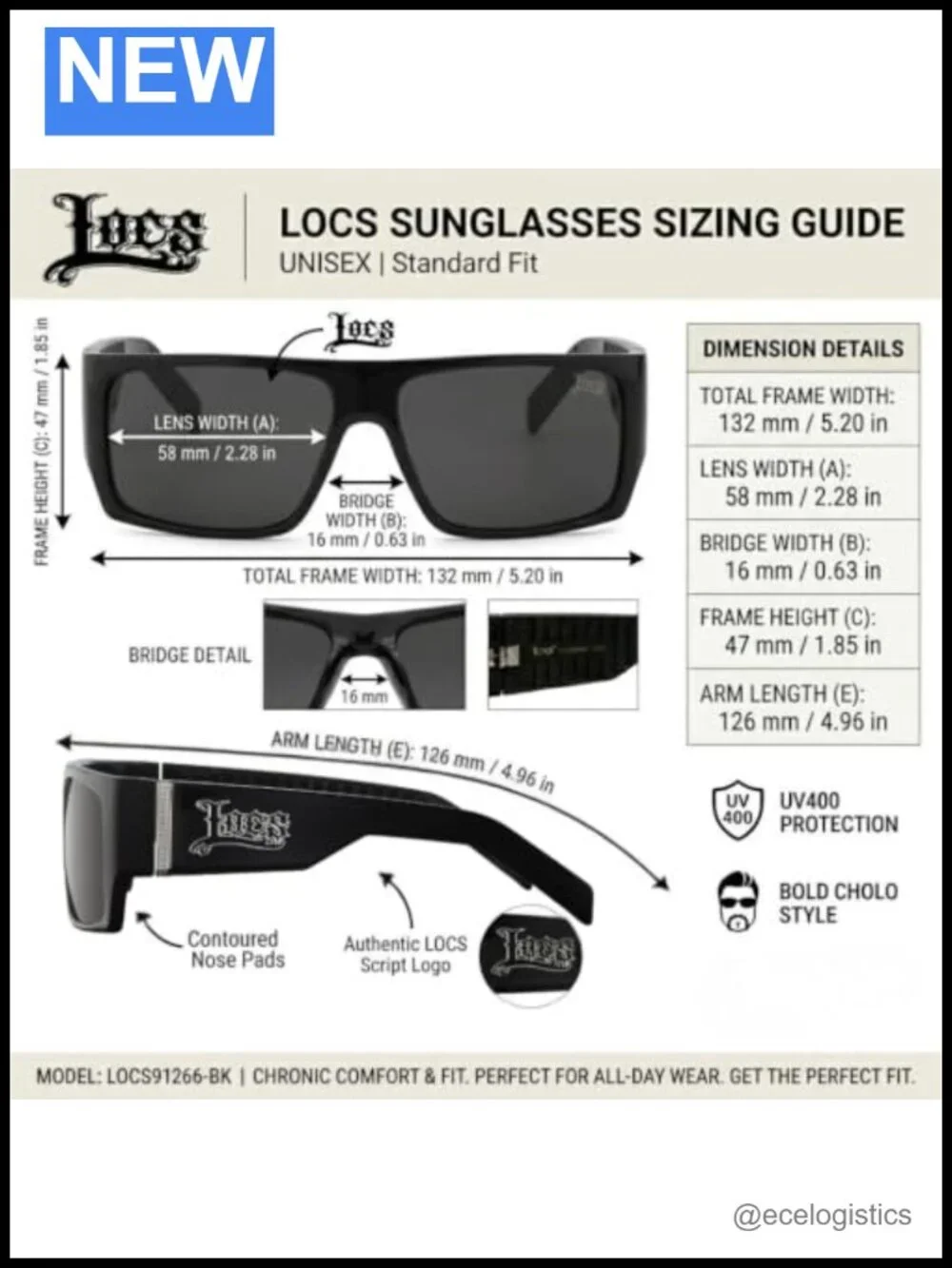 Flat Top Sunglasses Men UV Protection Wrap Style with Pouch